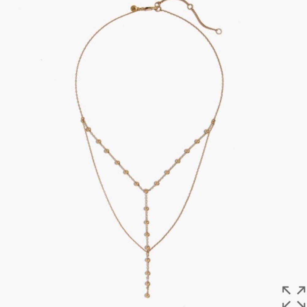 Madewell Sphere Layered Lariat Necklace